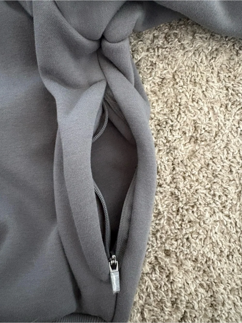 Alphalete Men's Grey Zip-Front Sweater Jacket